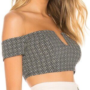 Free People Lucky Now Brami Off Shoulder Crop Top